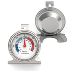 New Refrigerator Thermometer, -30~30°C/-20~80°F, Classic Fridge Analog Thermometer Large Dial with Red Indicator Thermometer for Freezer Refrigerator Cooler