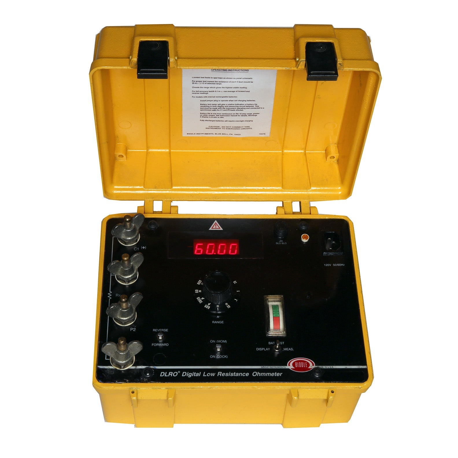 Used Megger/Biddle 247001 Digital Low Resistance Ohmmeter, Biddle