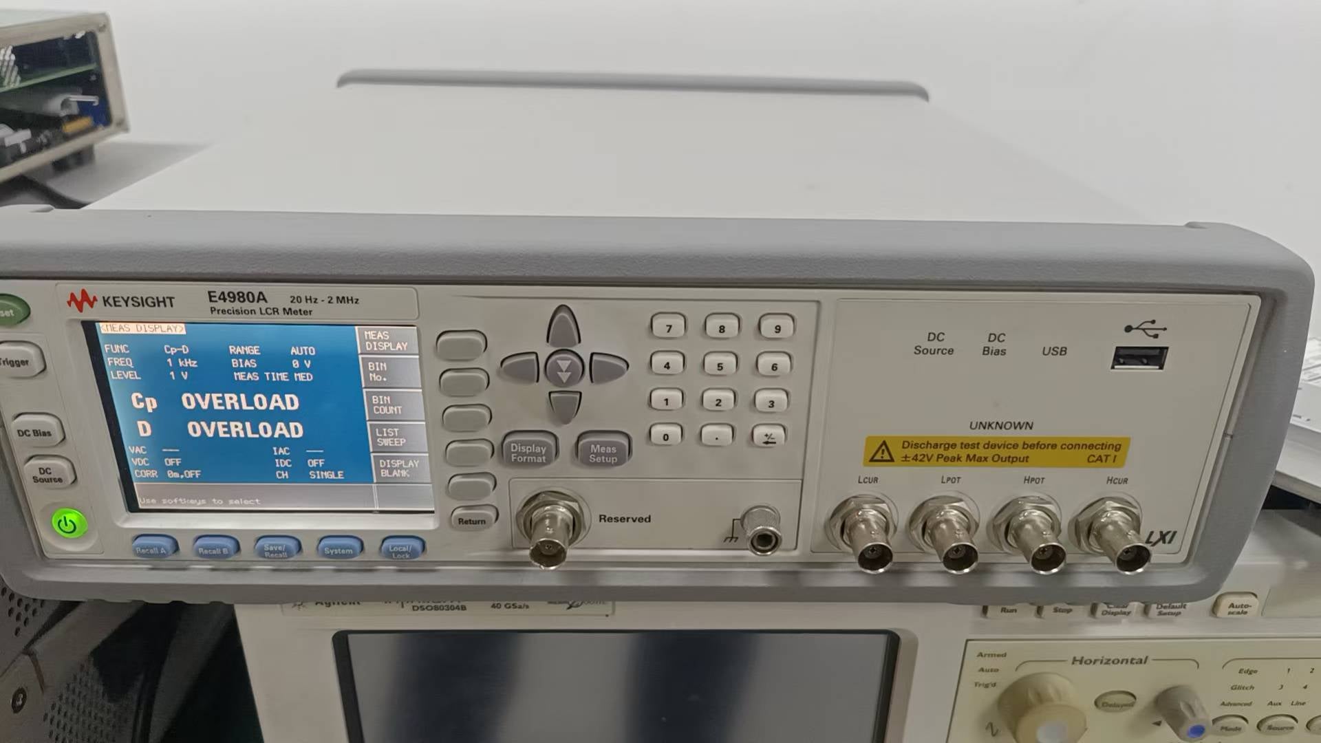 KEYSIGHT E4980A Precision LCR Meter, from 20Hz to 2MHz