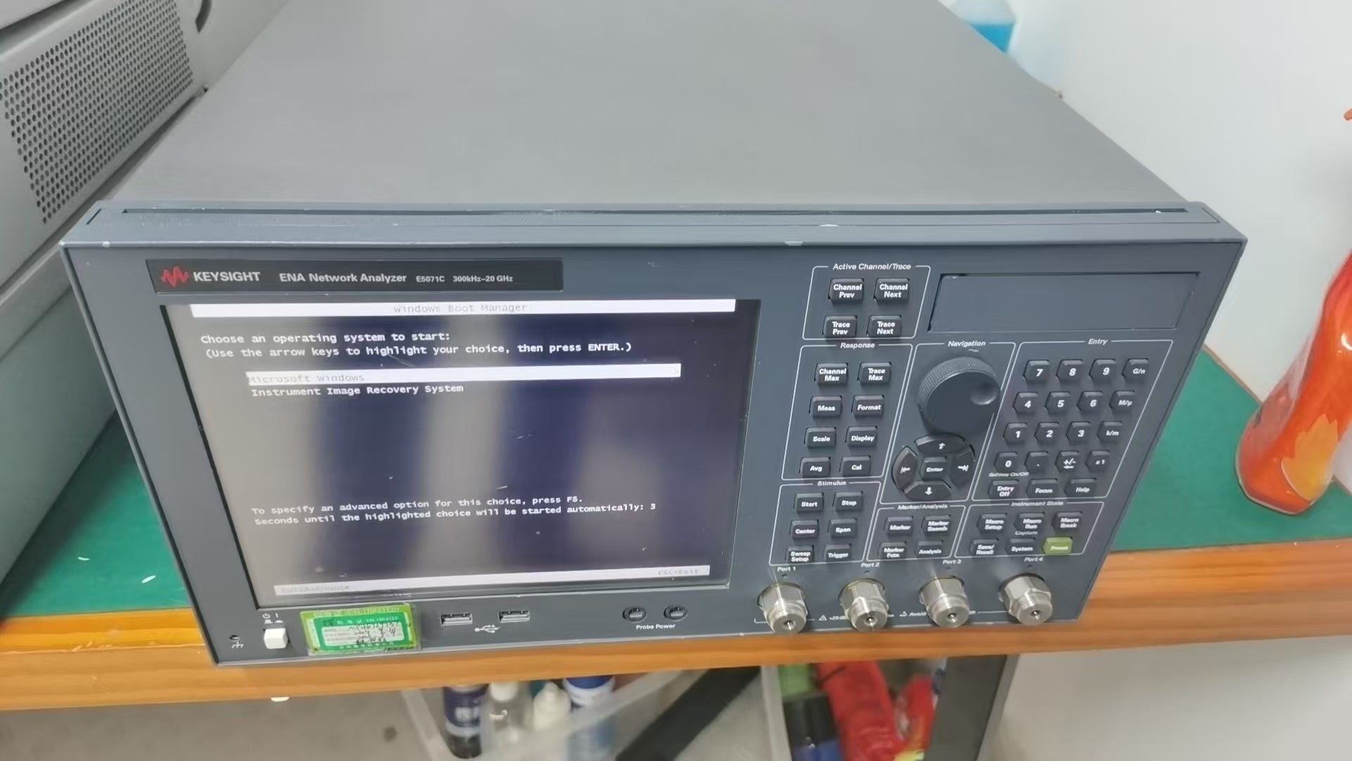 Used Keysight / Agilent E5071C ENA RF Network Analyzer, 300kHz to 20GHz