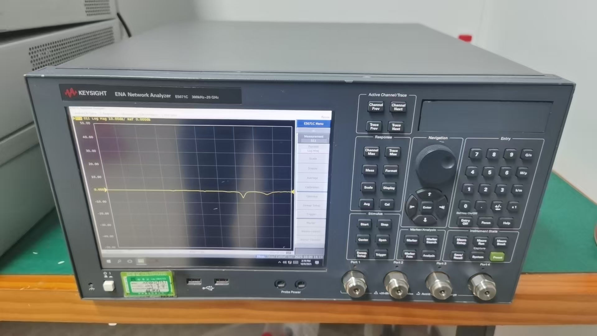 Used Keysight / Agilent E5071C ENA RF Network Analyzer, 300kHz to 20GHz