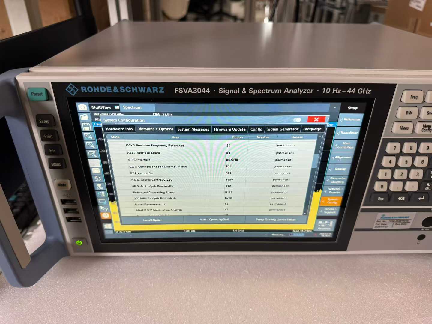 New ROHDE&SCHWARZ FSVA3044 Signal & Spectrum Analyzer  10 Hz-44 GHz