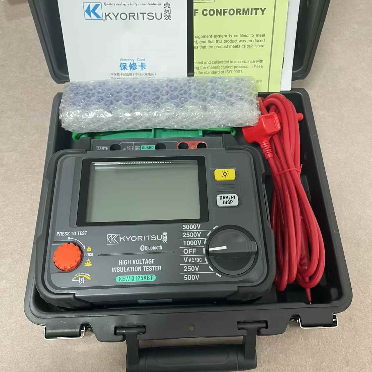 NEW KYORITSU 3125AB 5KV Insulation Resistance Tester