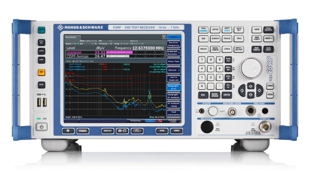Used ESRP3 Rohde & Schwarz Spectrum Analyzer EMI test receiver and signal