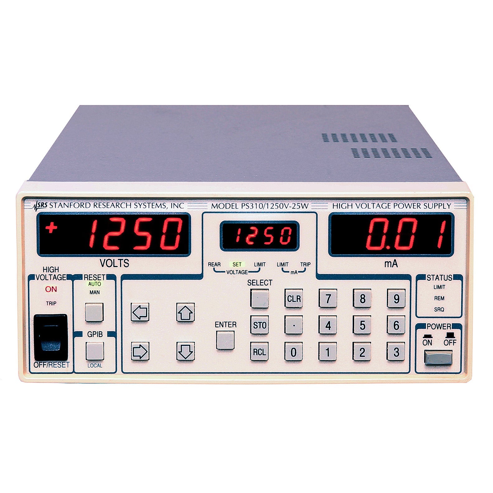 Stanford Research PS310 High Voltage Power Supply, ±12 V to ±1.25 kV, 20 mA