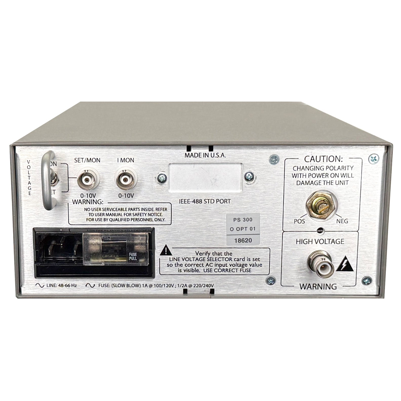 Stanford Research PS350 High Voltage Power Supply, ±100 V to ±5 kV, 5 mA