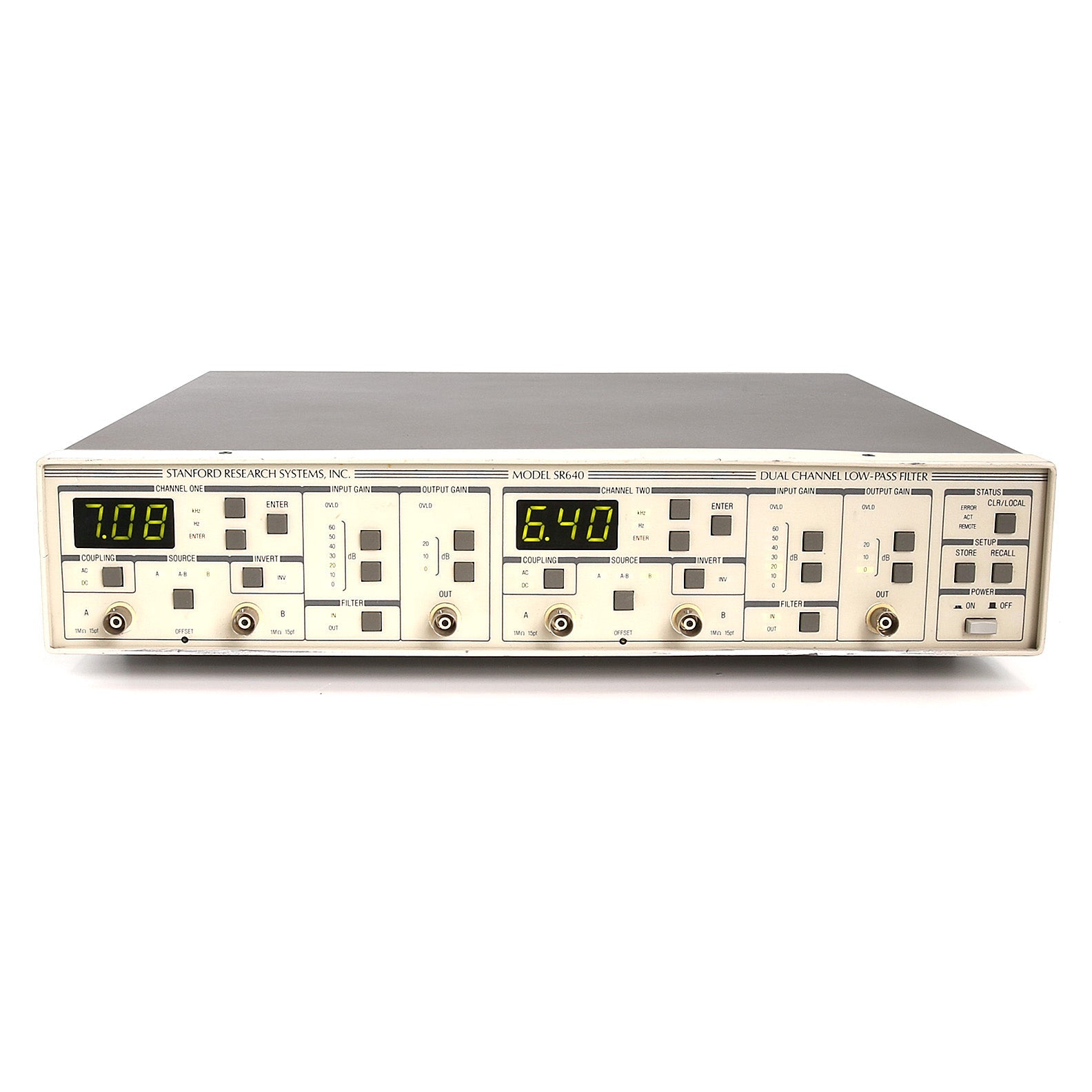 Stanford Research SR640 Programmable Two-Channel Low Pass Filter