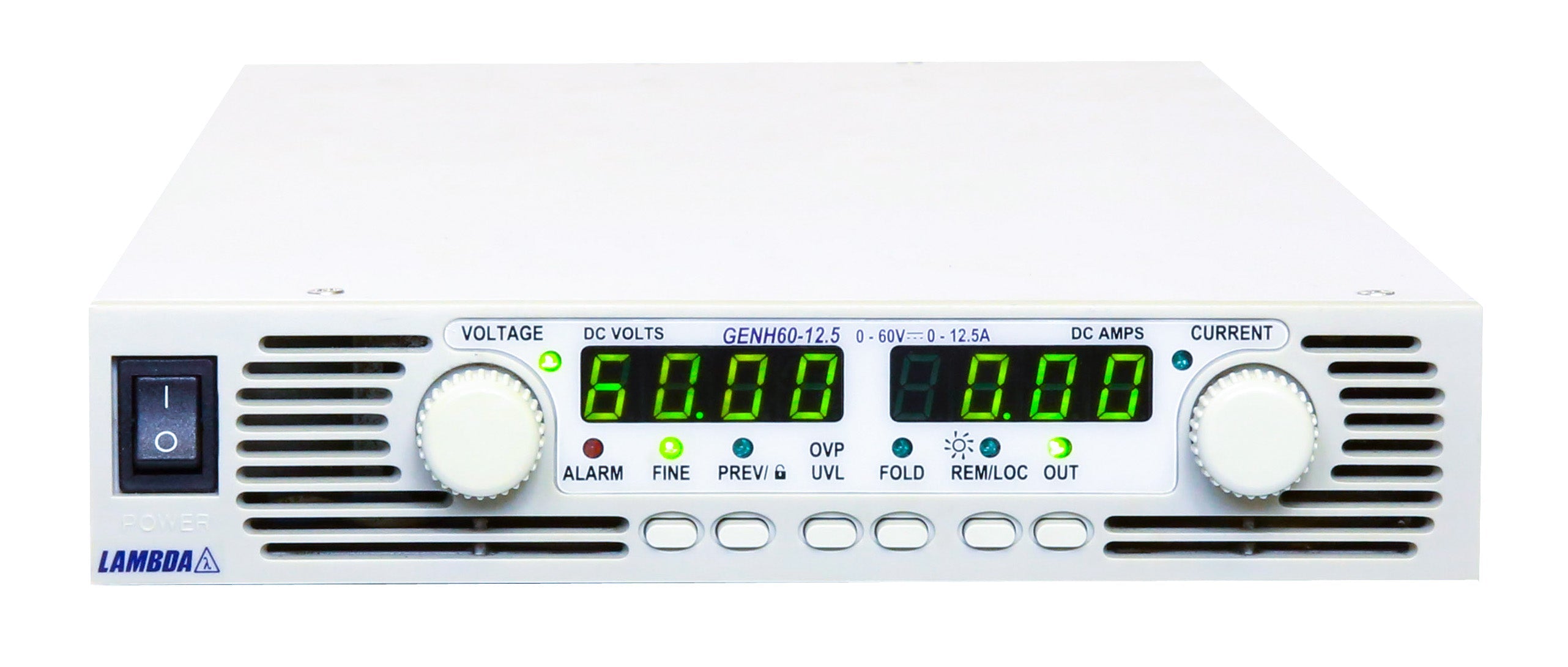 TDK-Lambda GENH 60-12.5 Programmable DC Power Supply, 0 to 60 V, 0 to 12.5 A