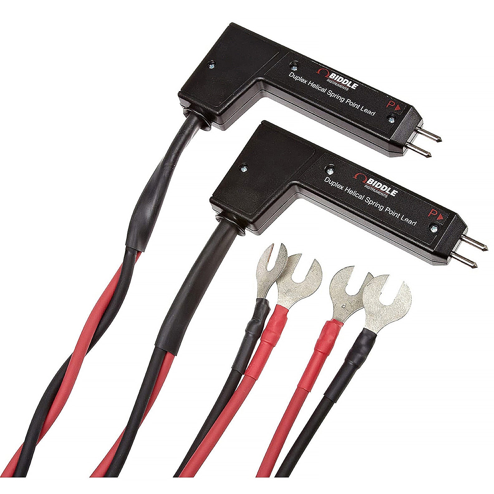 Megger / Biddle 242011-7 Duplex Test Lead Set, Helical Hand Spikes with Spring Points; 10 A; 7 ft.